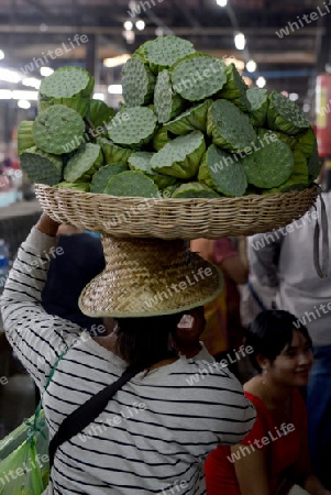 The Market in the old City of Siem Riep neat the Ankro Wat Temples in the west of Cambodia.