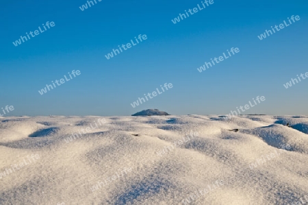 winterliche Landschaft mit Berg