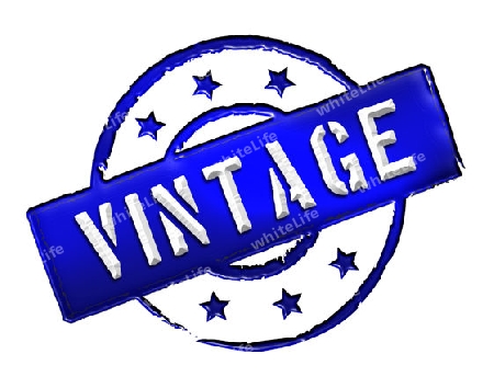 Sign, symbol, stamp or icon for your presentation, for websites and many more named VINTAGE