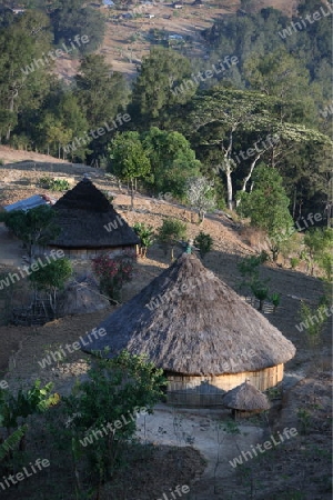  Bergdorf Maubisse suedlich von Dili in Ost Timor auf der in zwei getrennten Insel Timor in Asien.  