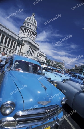 the capitolio National in the city of Havana on Cuba in the caribbean sea.