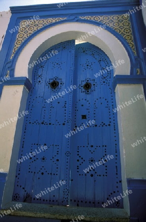 Afrika, Tunesien, Monastir
Eine traditionelle Huastuer in der Altstadt der Kuestenstadt Monastir in Central Tunesien. (URS FLUEELER)






