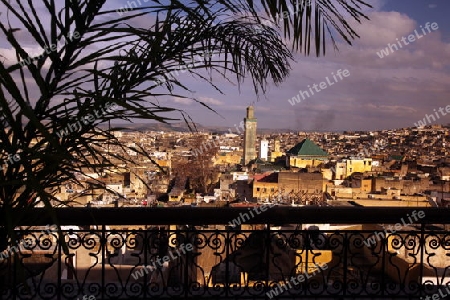 The Medina of old City in the historical Town of Fes in Morocco in north Africa.