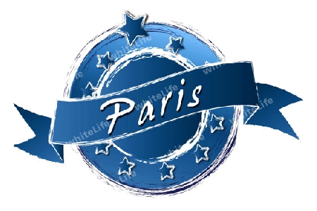 Paris - Banner, Logo, Symbol im Royal Grunge Style fuer Praesentationen, Flyer, Prospekte, Internet,...