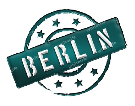 Sign and stamp for your presentation, for websites and many more named BERLIN