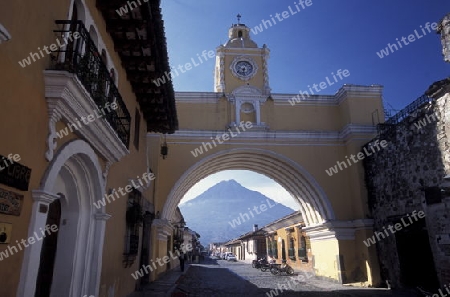 the old city in the town of Antigua in Guatemala in central America.   