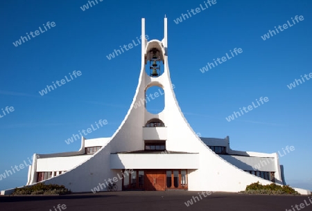 Der Westen Islands, die neue Kirche der Hafenstadt Stykkisholmur im Norden der Halbinsel Sn?fellsnes