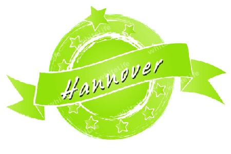 HANNOVER - Banner, Logo, Symbol im Royal Grunge Style fuer Praesentationen, Flyer, Prospekte, Internet,...