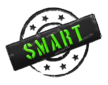 Sign, symbol, stamp or icon for your presentation, for websites and many more named SMART