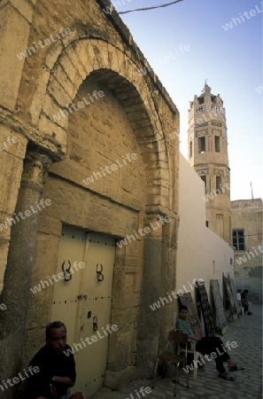 Die Zaouia Zakkak Moschee in Sousse am Mittelmeer und zentral Tunesien