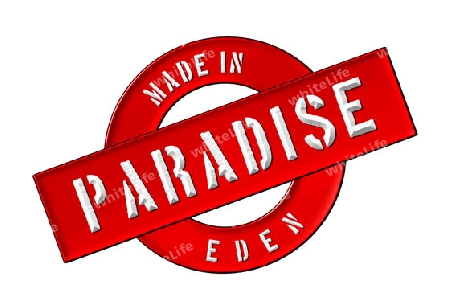 Made in PARADISE - Banner, Illustration fuer Praesentation, Website, Prospekte, Flyer,...