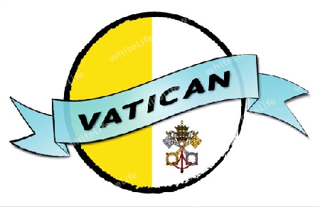 Vatican - your country shown as illustrated banner for your presentation or as button...