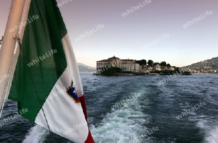 The island of Isola Madre near to Verbania on the Lago maggiore in the Lombardia  in north Italy. 