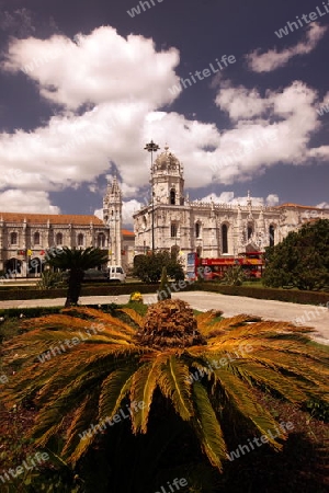 Das Kloster Jeronimus im Stadtteil Belem der Hauptstadt Lissabon in Portugal.     