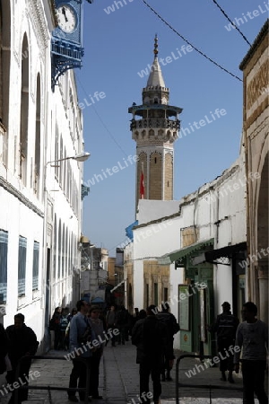 Afrika, Nordafrika, Tunesien, Tunis
Eine Moschee in der Medina oder  Altstadt der Tunesischen Hauptstadt Tunis.

