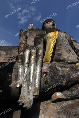 Der Wat Phra Si Ratana Mahathat im Si Satchanalai-Chaliang Historical Park rund 50 Km von Sukhothai in der Provinz Sukhothai im Norden von Thailand in Suedostasien.