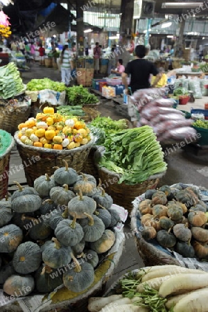 Kuerbis auf dem Pak Khlong Markt von Bangkok der Hauptstadt von Thailand in Suedostasien. 