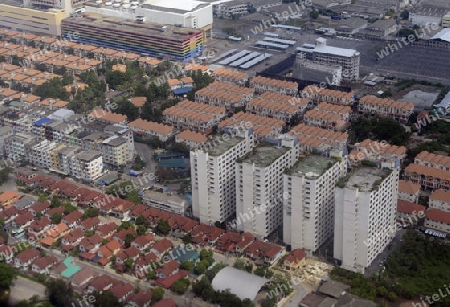 Die Innenstadt in der Hauptstadt Bangkok von Thailand in Suedostasien.