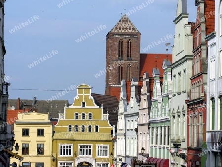 Altstadt in Wismar, Mecklenburg-Vorpommern