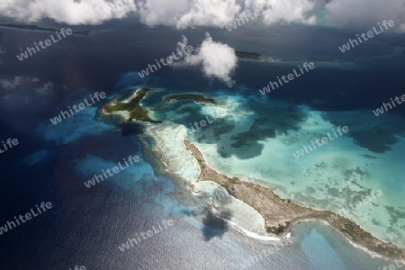 Suedamerika, Karibik, Venezuela, Los Roques, Insel, Atoll, Archipfel, Luftbild, Wolken, Klima, Meer, Wetter, Reef, 