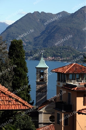 The Village of Stresa on the Lago Maggiore in the Lombardia  in north Italy. 