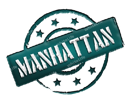 Sign, symbol, stamp or icon for your presentation, for websites and many more named MANHATTAN 