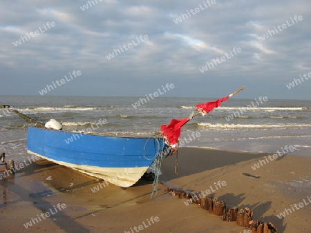 Boot am Ostsee Strand