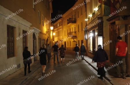 The old Town of the City Vilnius in the Baltic State of Lithuania,  