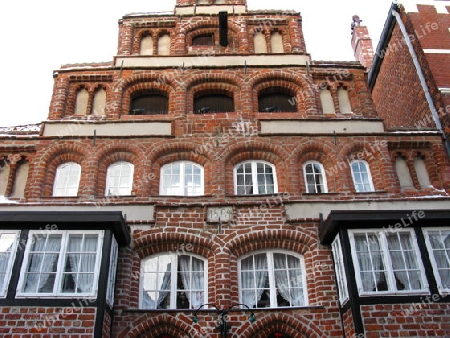 Rotes Backsteinhaus in L?neburg