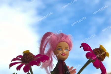 Barbie in the sky