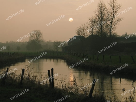 Januarabend am Niederrhein