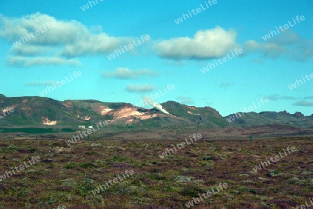 Der S?dwesten Islands, Reykjanes Halbinsel s?dlich von Reykjavik, an der "Blauen Lagune"