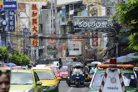 Der Alltag im China Town in der Stadt Bangkok in Thailand in Suedostasien.