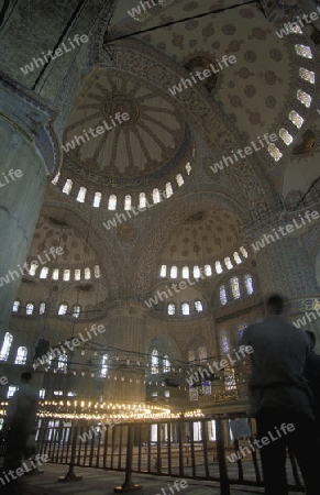 Die Aya Sofia Moschee im Stadtteil Sultanahmet in Istanbul in der Tuerkey.