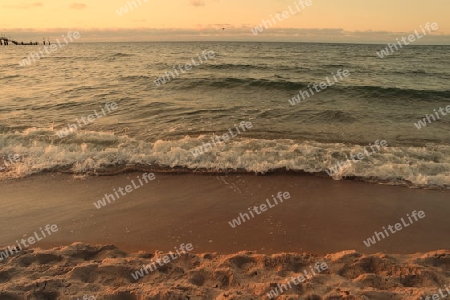 Strand im Abendlicht