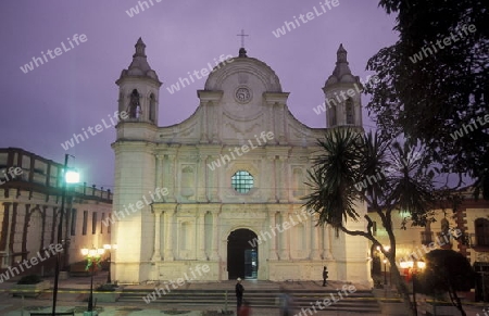 the churchi n the old town of the city Copan in Honduras in Central America,