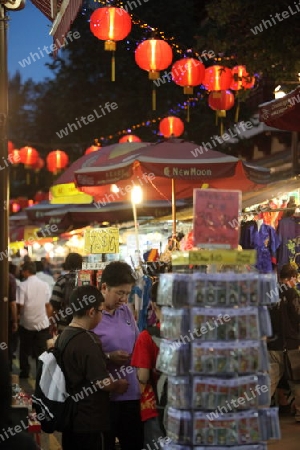 Asien, Suedost, Singapur, Insel, Staat, Stadt, City, China Town, Marktstrasse, Markt, Nachtmarkt, Gasse, Alltag, Wirtschaft, Zentrum,  Nacht