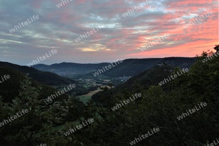 Morgenhimmel ?ber dem Ermstal