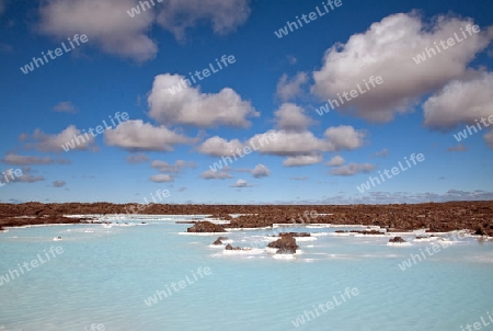 Der S?dwesten Islands, Reykjanes Halbinsel s?dlich von Reykjavik, an der "Blauen Lagune"