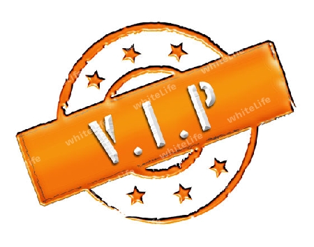 Sign, symbol, stamp or icon for your presentation, for websites and many more named VIP