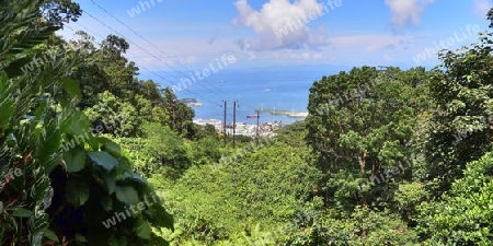 Beautiful impressions of the tropical landscape paradise on the Seychelles islands