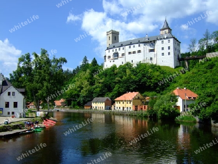 Tschechien, Schloss Rosenberg an der Moldau