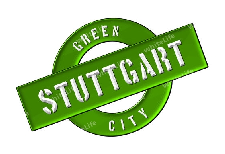 GREEN CITY STUTTGART - Zeichen, Symbol, Banner fuer Prospekte, Flyer, Internet, ...