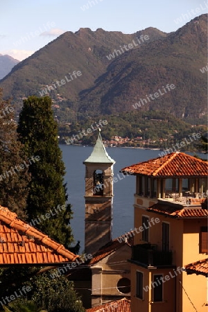 The Village of Stresa on the Lago Maggiore in the Lombardia  in north Italy. 