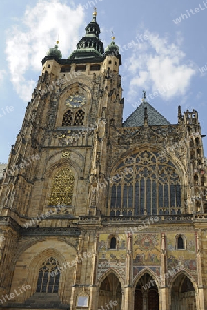 begehbarer S?dturm des Veitsdom, St. Veit, Burg von Prag, Hradschin, UNESCO-Weltkulturerbe, Tschechien, Tschechische Republik, Europa