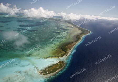 Suedamerika, Karibik, Venezuela, Los Roques, Insel, Atoll, Archipfel, Luftbild, Wolken, Klima, Meer, Wetter, Reef, 