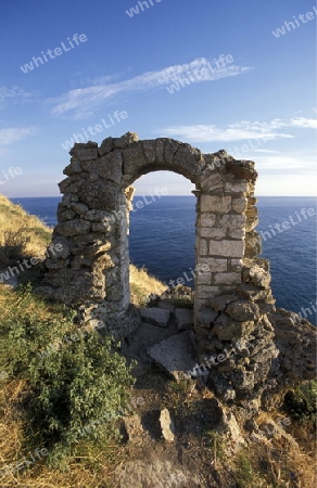 the Kap Kaliakra on the blacksea coast near the town of Balcik in Bulgaria in east Europe.