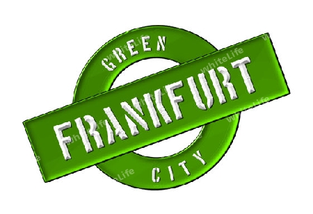 GREEN CITY FRANKFURT - Zeichen, Symbol, Banner fuer Prospekte, Flyer, Internet, ...