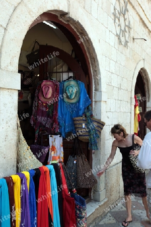 Die Stadt Kotor am Mittelmeer in Montenegro im Balkan in Europa.