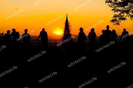 Sonnenuntergang Kanonenplatz Freiburg